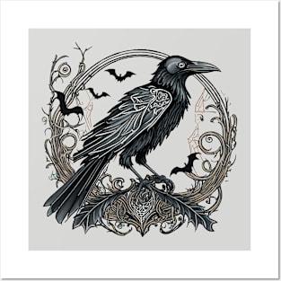 Witch's crow Edgar Posters and Art